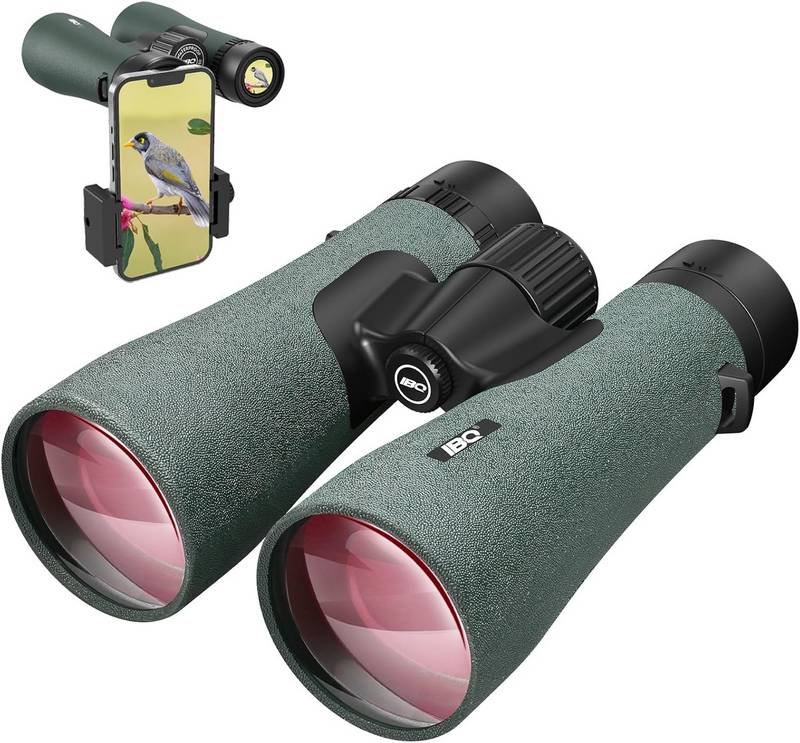12x50 UHD Binoculars for Adults High Powered with Upgraded Phone Adapter