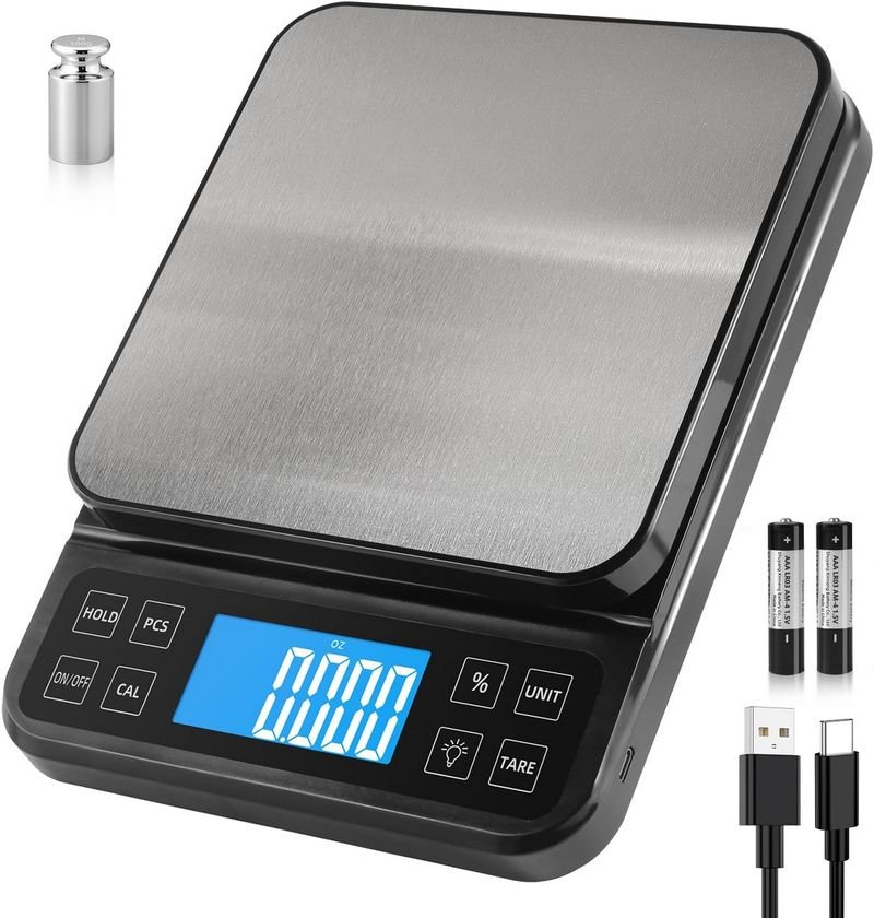 BOMATA Large Kitchen Scale with High Precision and Percentage Function