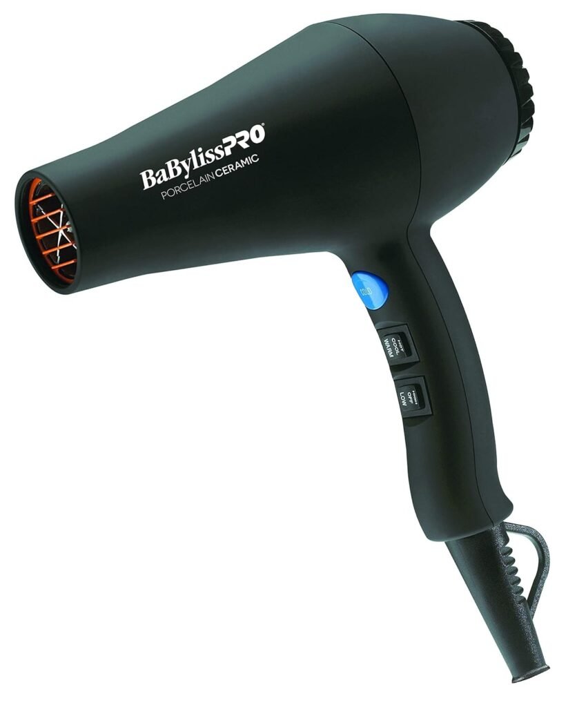 BaBylissPRO Porcelain Ceramic Carrera Professional Hair Dryer – 1900 watts Ionic