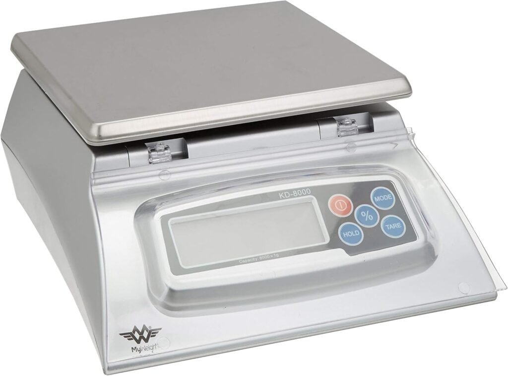 Bakers Math Kitchen Scale by My Weight - KD8000, Silver