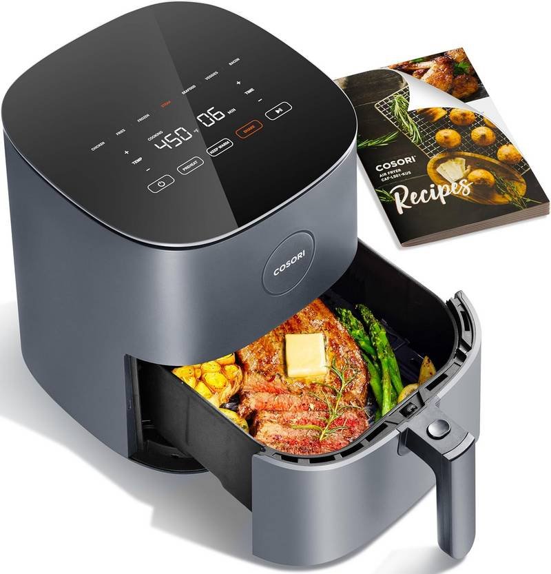 COSORI Air Fryer Pro 9-in-1, Compact 5QT – Gray
