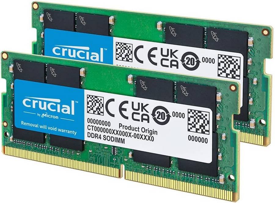 Crucial 32GB Kit (16GB x 2) DDR4 3200 MHz (PC4-25600) SODIMM 260-Pin Memory - CT2K16G4SFRA32A