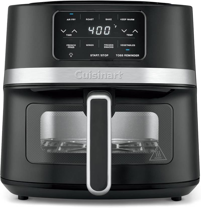 Cuisinart Air Fryer Oven, Stainless Steel, 4.5-Qt – Black, AIR-160