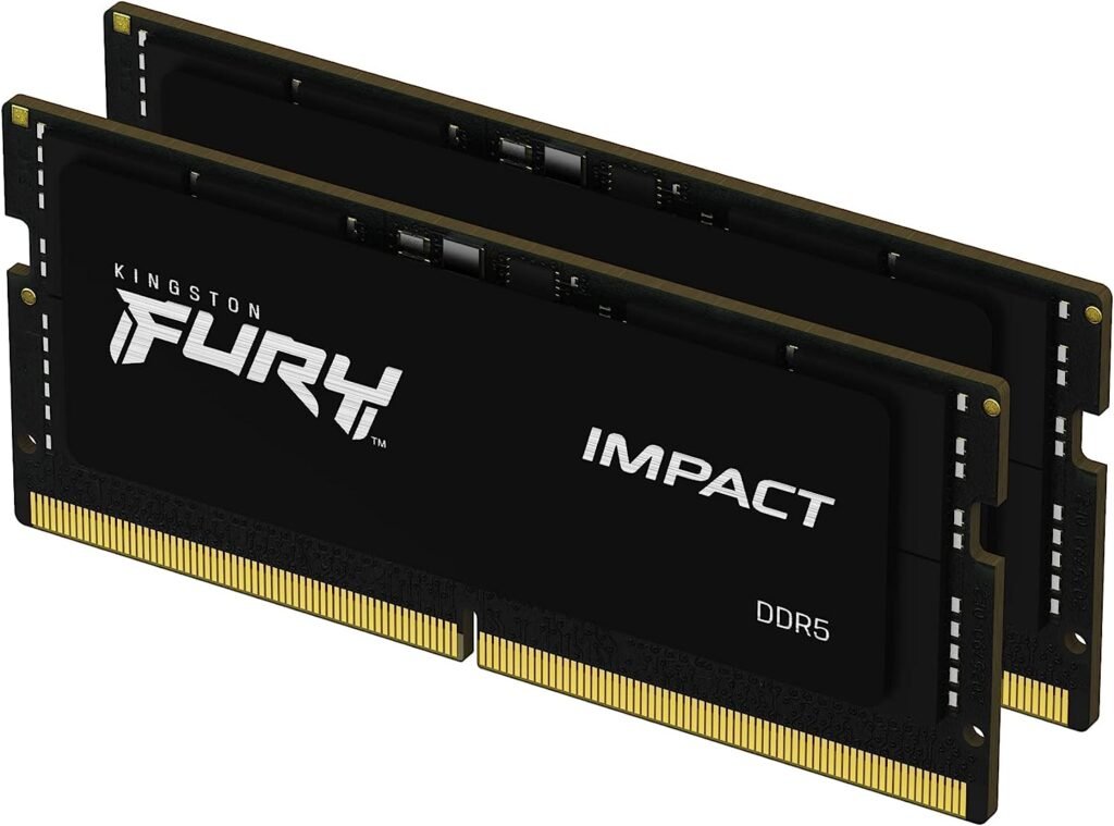 Kingston FURY Impact 64GB (2x32GB) 5600MTs DDR5 CL40 Laptop Memory Kit Lower Power Consumption Intel XMP 3.0 Plug N Play KF556S40IBK2-64