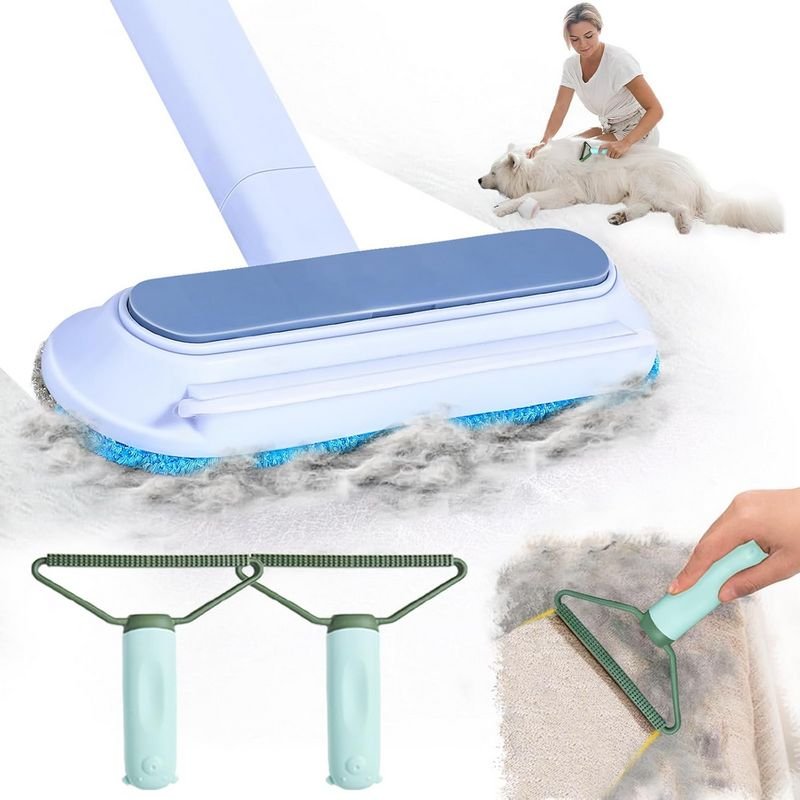 Multifunctional Pet Hair Remover – 4 in 1 Dog & Cat Hair Remover, Adjustable Lint Brush