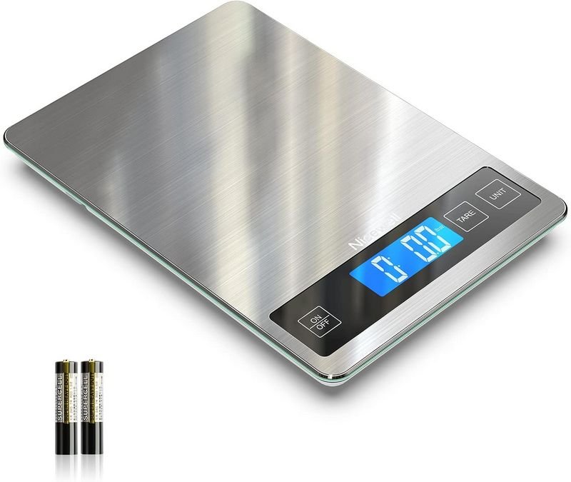 Nicewell Food Scale, 22lb Digital Kitchen Scale (Ash Silver)