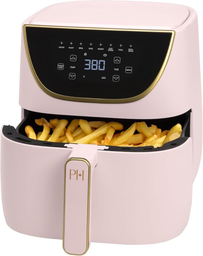 Paris Hilton Air Fryer, Large 6-Quart Capacity – Pink