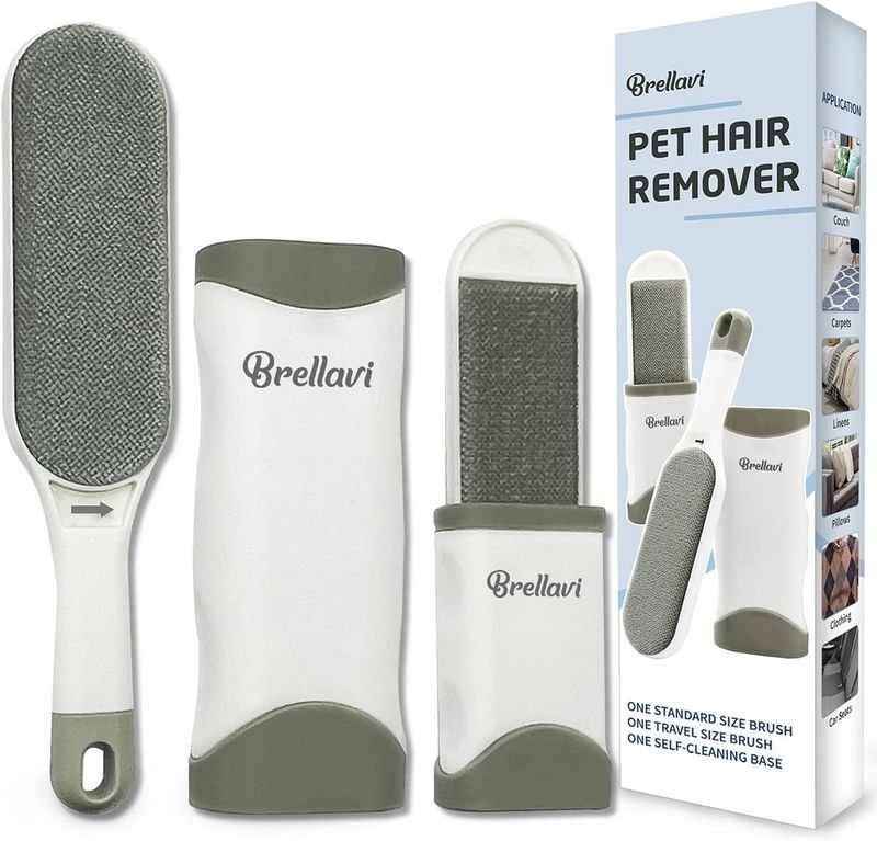 Pet Hair Remover for Cats and Dogs – Reusable Fur Removal Brush