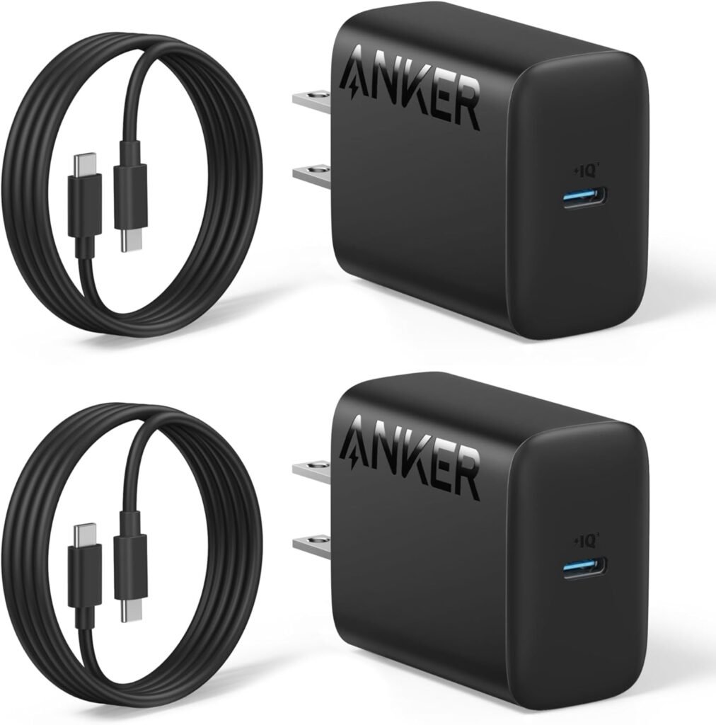 Anker 25W USB-C Super Fast Charger, Non-Foldable with USBC Cable