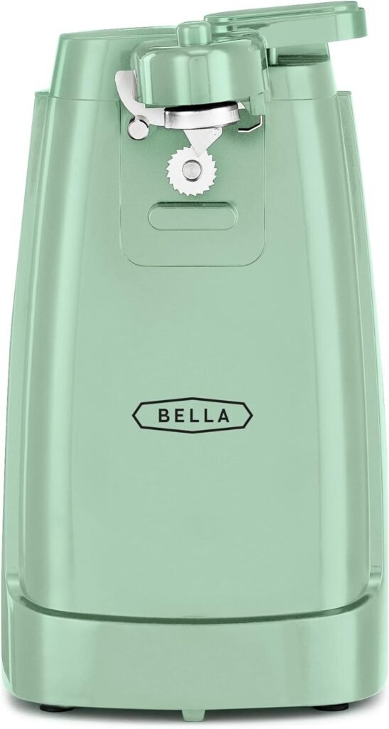 BELLA Electric Can Opener and Knife Sharpener, Sage