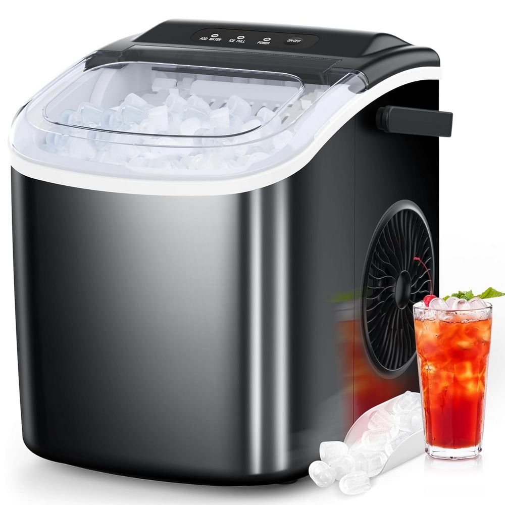 COWSAR Ice Maker Countertop (Portable with Self-Cleaning)
