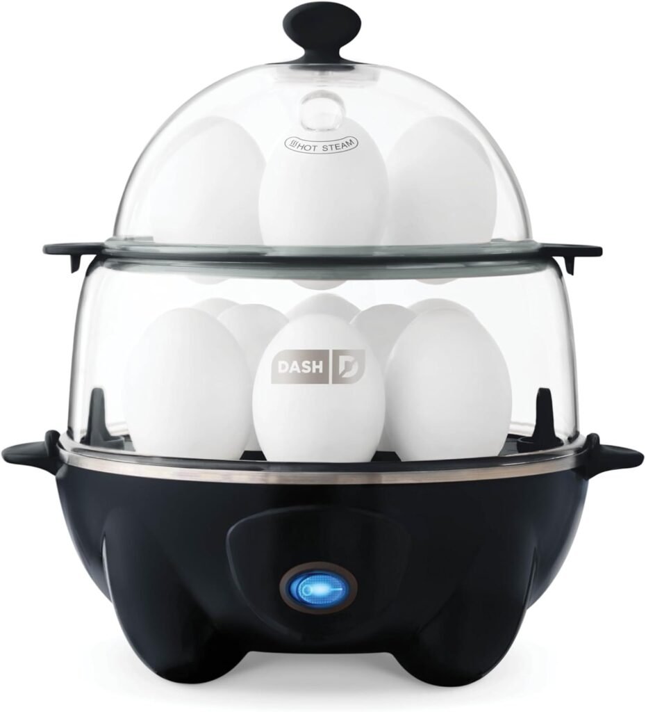DASH Deluxe Rapid Egg Cooker, 12‑Egg Capacity