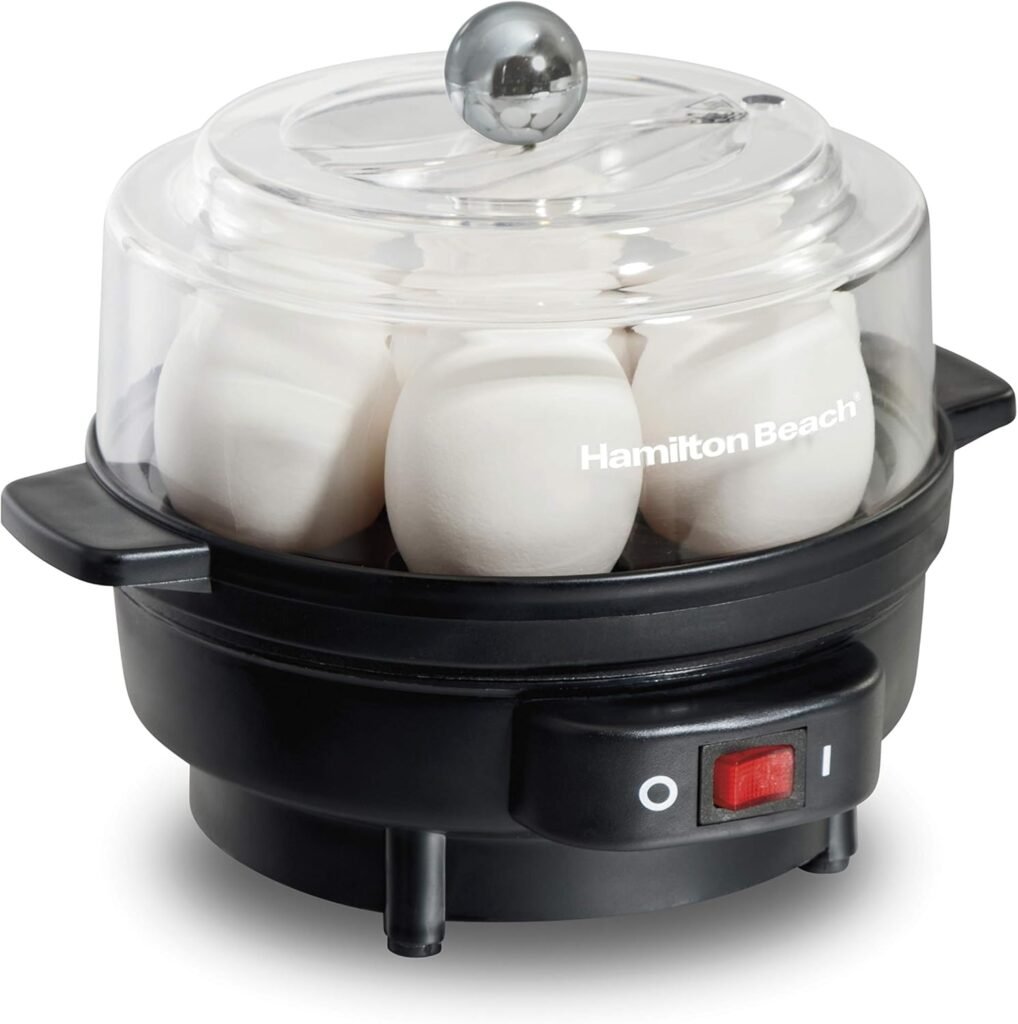 Hamilton Beach Electric Hard Boiled Egg Cooker, 3‑in‑1 (25500)
