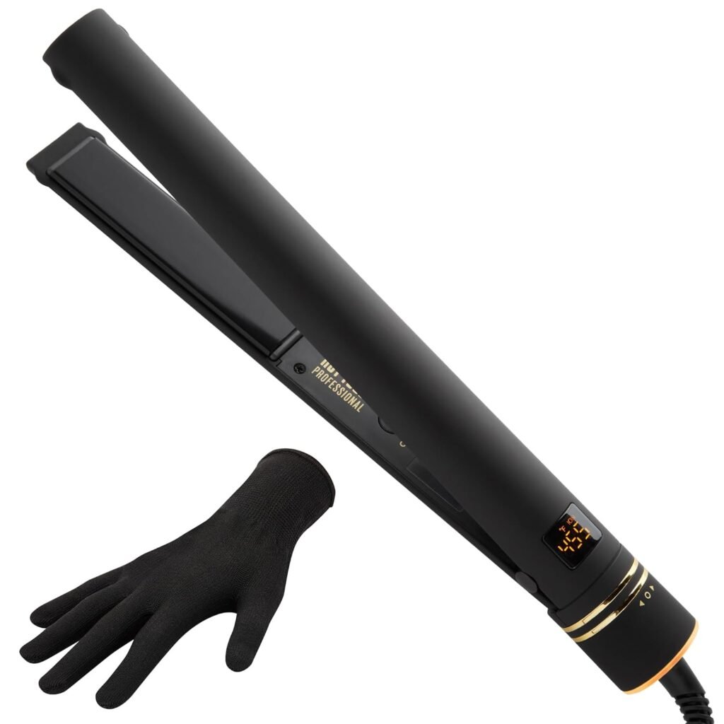Hot Tools Pro Artist Black Gold Evolve Ionic Salon Hair Flat Iron