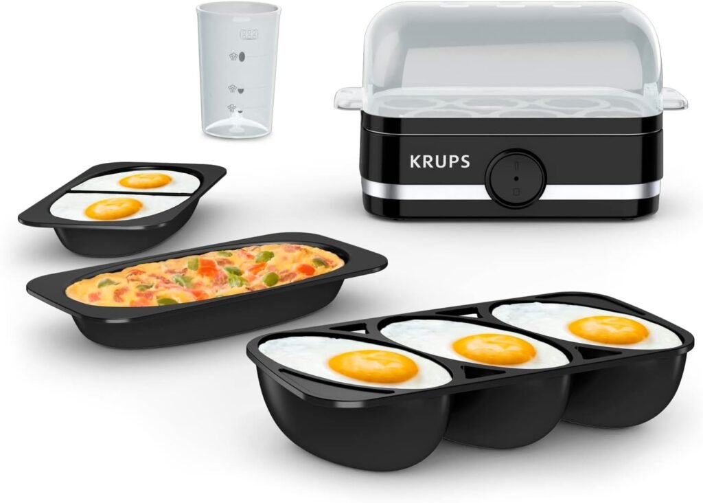 KRUPS Simply Electric Plastic and Stainless Steel Egg Cooker
