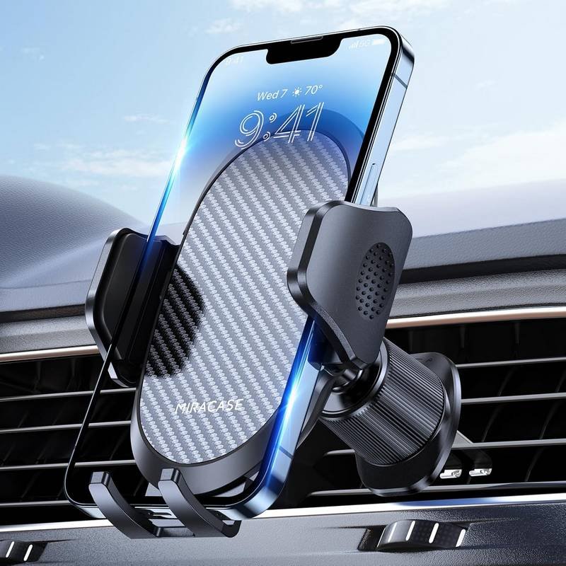 Miracase Phone Holders for Your Car with Metal Hook Clip
