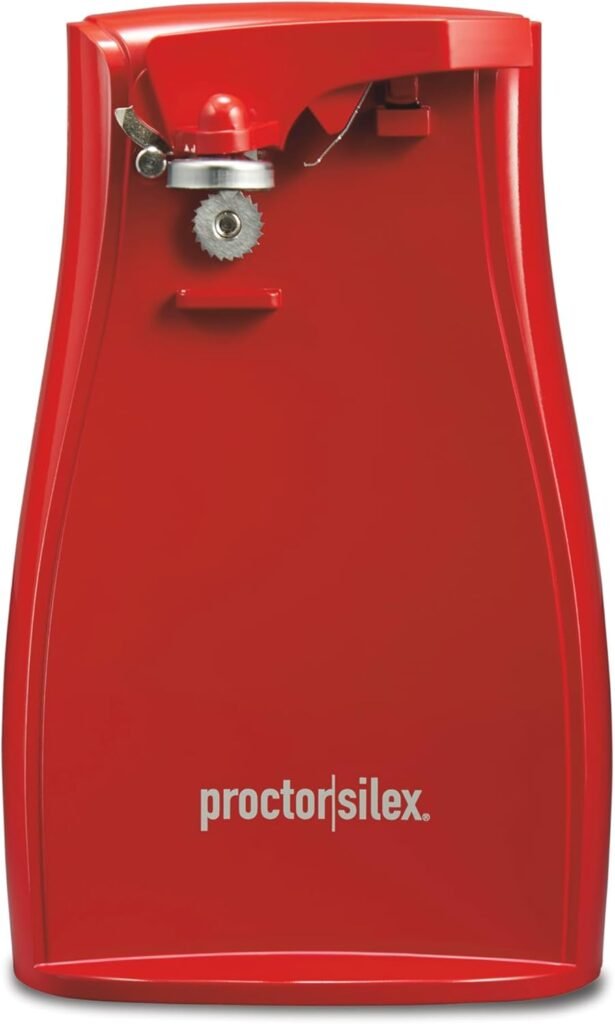 Proctor Silex Power Electric Automatic Can Opener (Red, 75226)