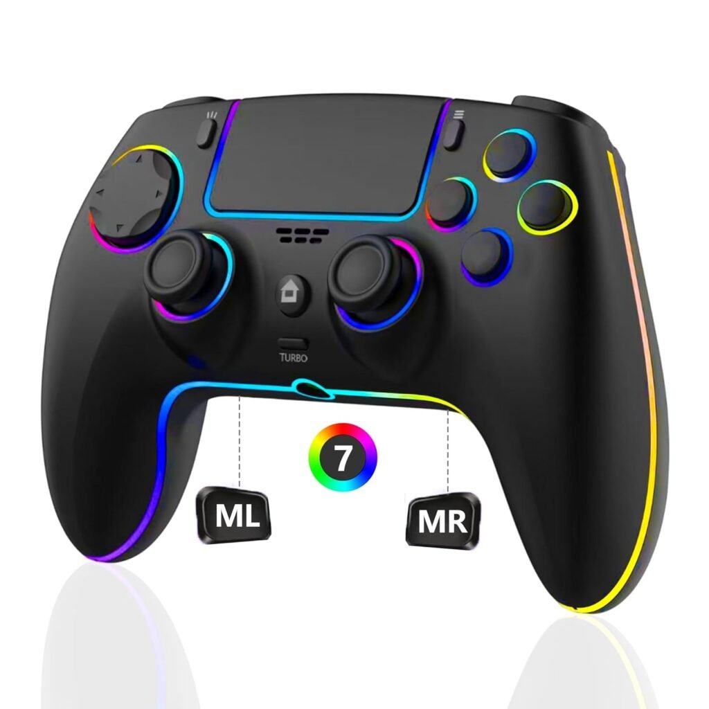 SZDILONG Wireless Controller with 7 Colors RGB Light