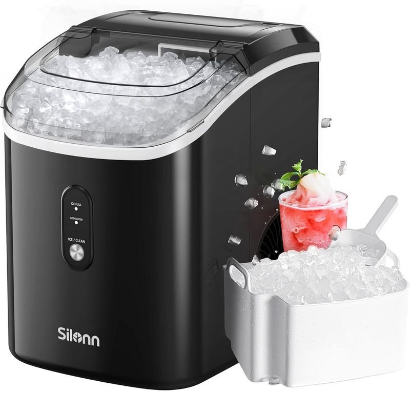 Silonn Chewable Pellet Ice Maker Countertop