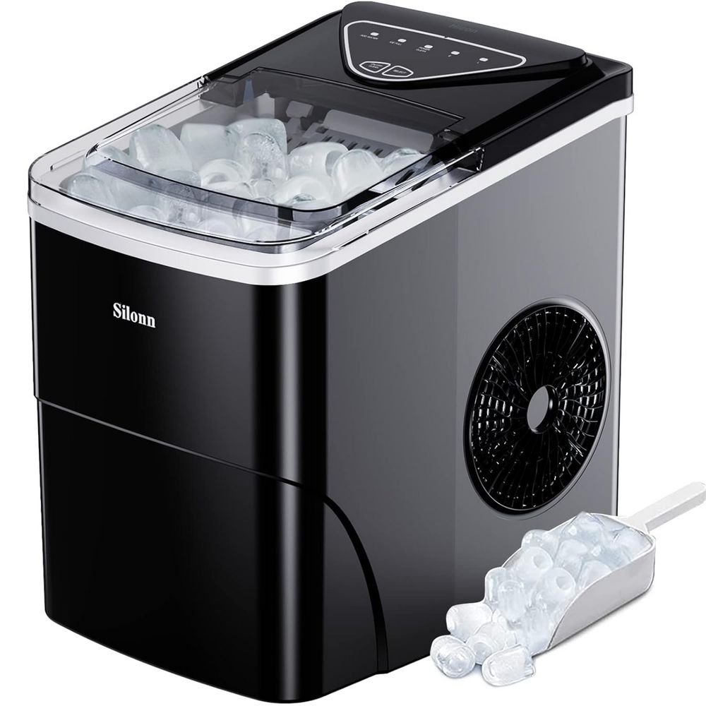 Silonn Ice Maker Countertop (9 Cubes Ready in 6 Mins)