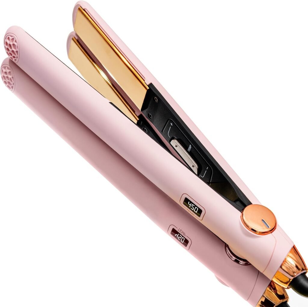 TYMO Flat Iron Hair Straightener and Curler 2 in 1