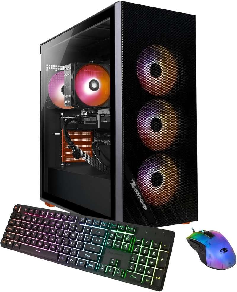 iBUYPOWER Scale Orange Gaming PC Desktop Computer